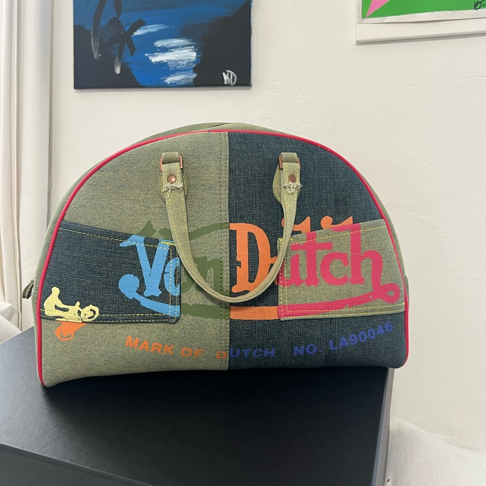 Rare and Authentic Vintage Von Dutch Large Bowling Bag
